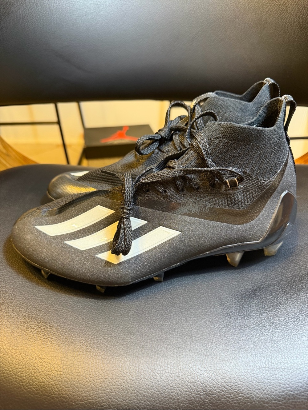 adidas Adizero 11 Primeknit 'Black White' Football Cleat  FY8264